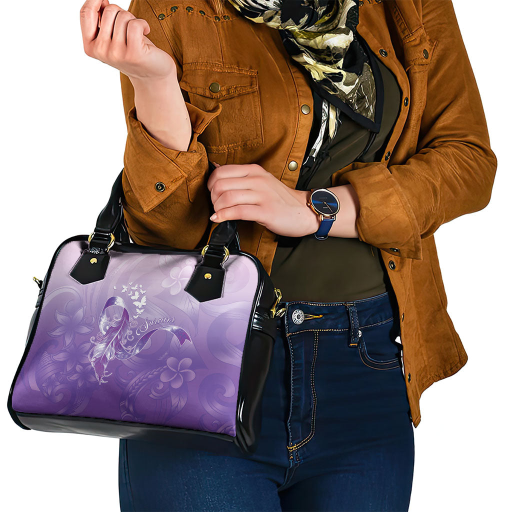 Lupus Awareness Month Shoulder Handbag Polynesian Style