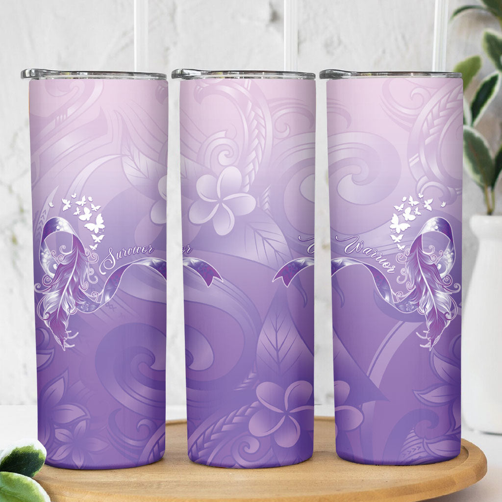 Lupus Awareness Month Skinny Tumbler Polynesian Style