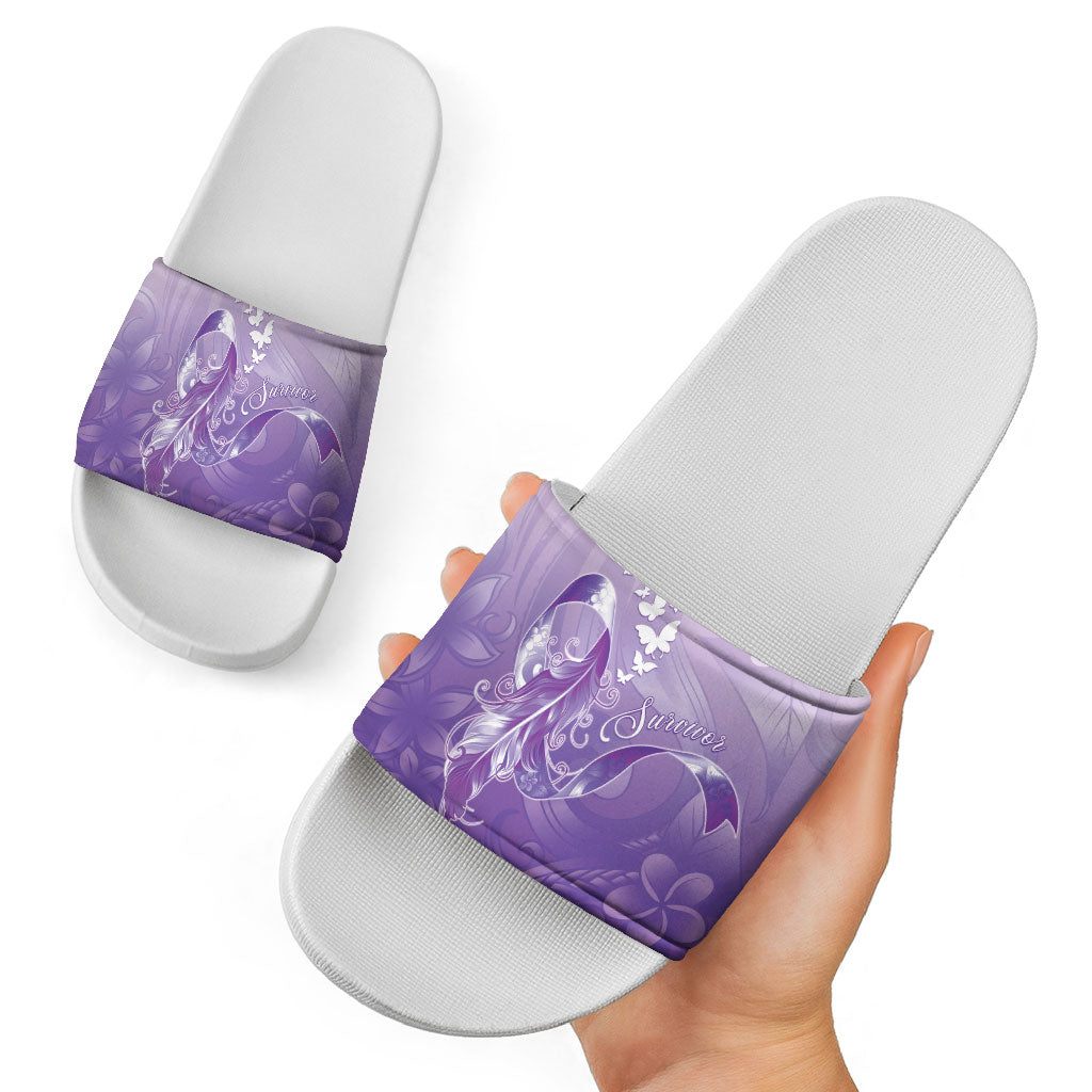 Lupus Awareness Month Slide Sandals Polynesian Style