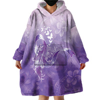 Lupus Awareness Month Wearable Blanket Hoodie Polynesian Style