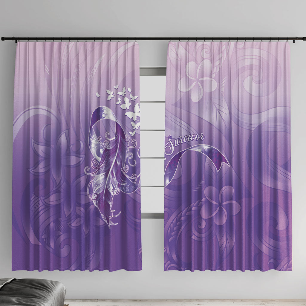 Lupus Awareness Month Window Curtain Polynesian Style