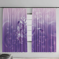 Lupus Awareness Month Window Curtain Polynesian Style