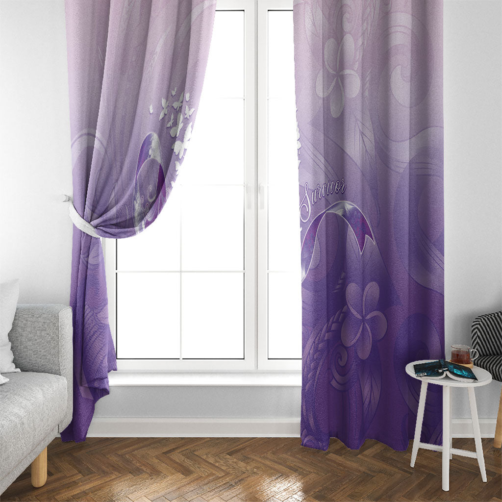 Lupus Awareness Month Window Curtain Polynesian Style