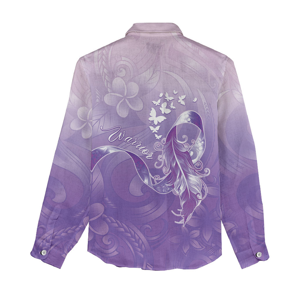 Lupus Awareness Month Women Casual Shirt Polynesian Style