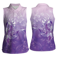 Lupus Awareness Month Women Sleeveless Polo Shirt Polynesian Style