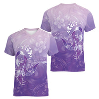 Lupus Awareness Month Women V-Neck T-Shirt Polynesian Style LT05 - Polynesian Pride