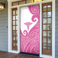 New Zealand Nurse Door Cover Maori Koru Pink Version LT05 - Polynesian Pride