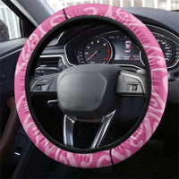 New Zealand Nurse Steering Wheel Cover Maori Koru Pink Version LT05 - Polynesian Pride