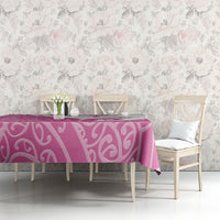 Personalised New Zealand Nurse Tablecloth Maori Koru Pink Version
