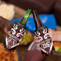 Custom Aotearoa Ngapuhi 4 in 1 Can Cooler Tumbler Maori Tribal Pattern