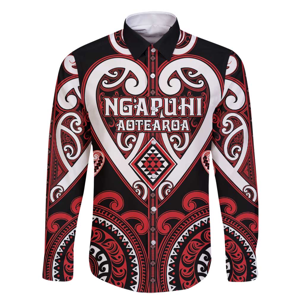 Custom Aotearoa Ngapuhi Family Matching Off Shoulder Short Dress and Hawaiian Shirt Maori Tribal Pattern