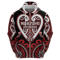 Custom Aotearoa Ngapuhi Hoodie Maori Tribal Pattern