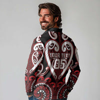 Custom Aotearoa Ngapuhi Long Sleeve Polo Shirt Maori Tribal Pattern