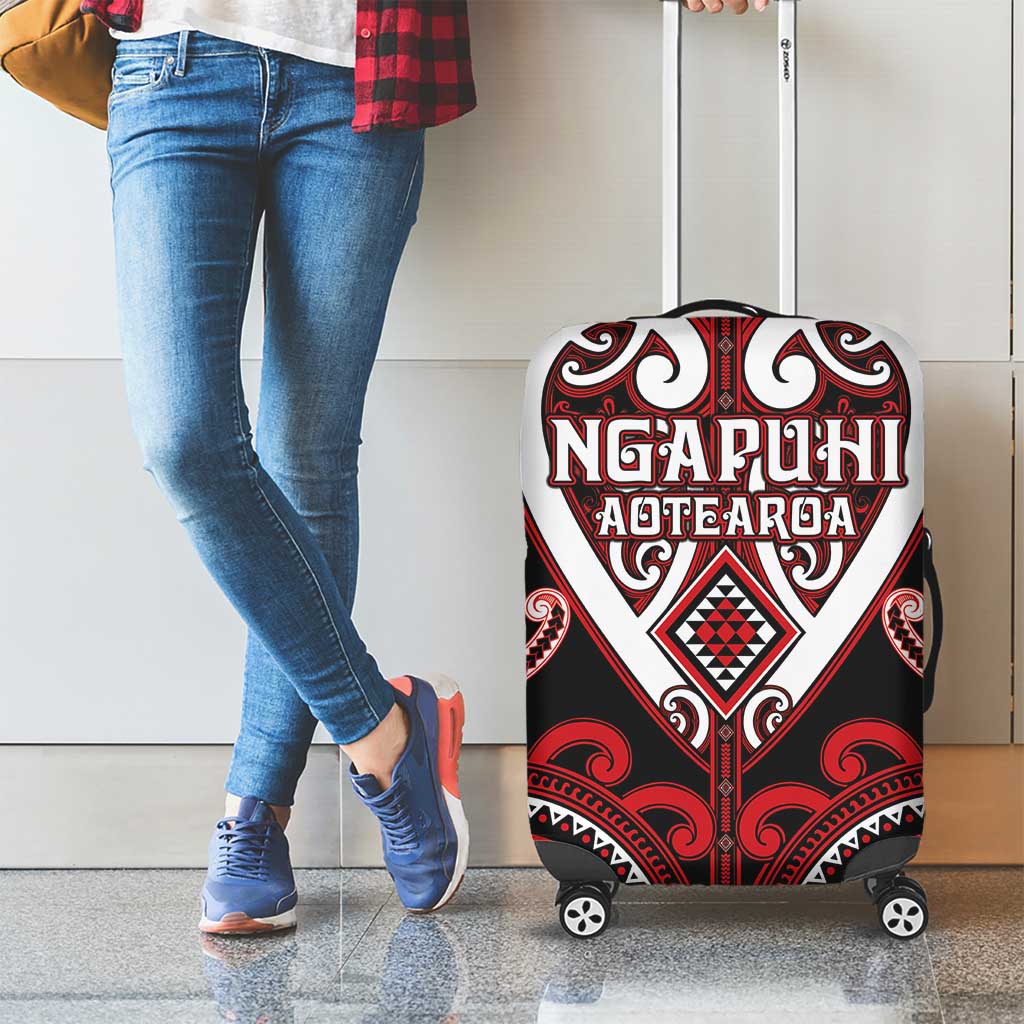 Aotearoa Ngapuhi Luggage Cover Maori Tribal Pattern
