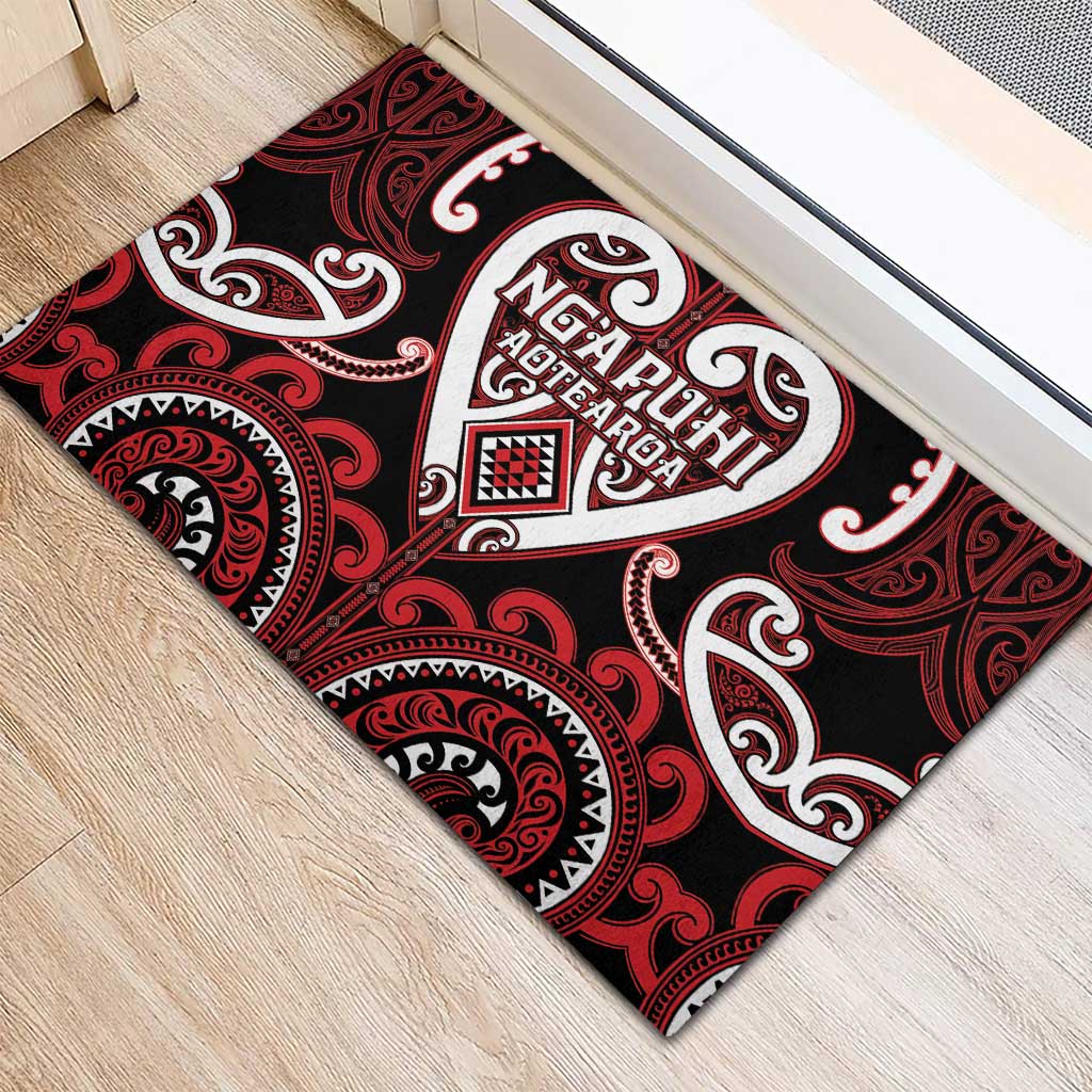 Aotearoa Ngapuhi Rubber Doormat Maori Tribal Pattern