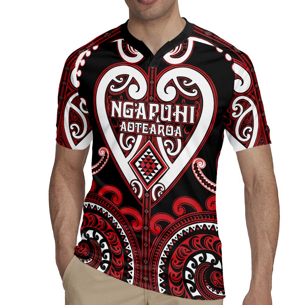 Custom Aotearoa Ngapuhi Rugby Jersey Maori Tribal Pattern