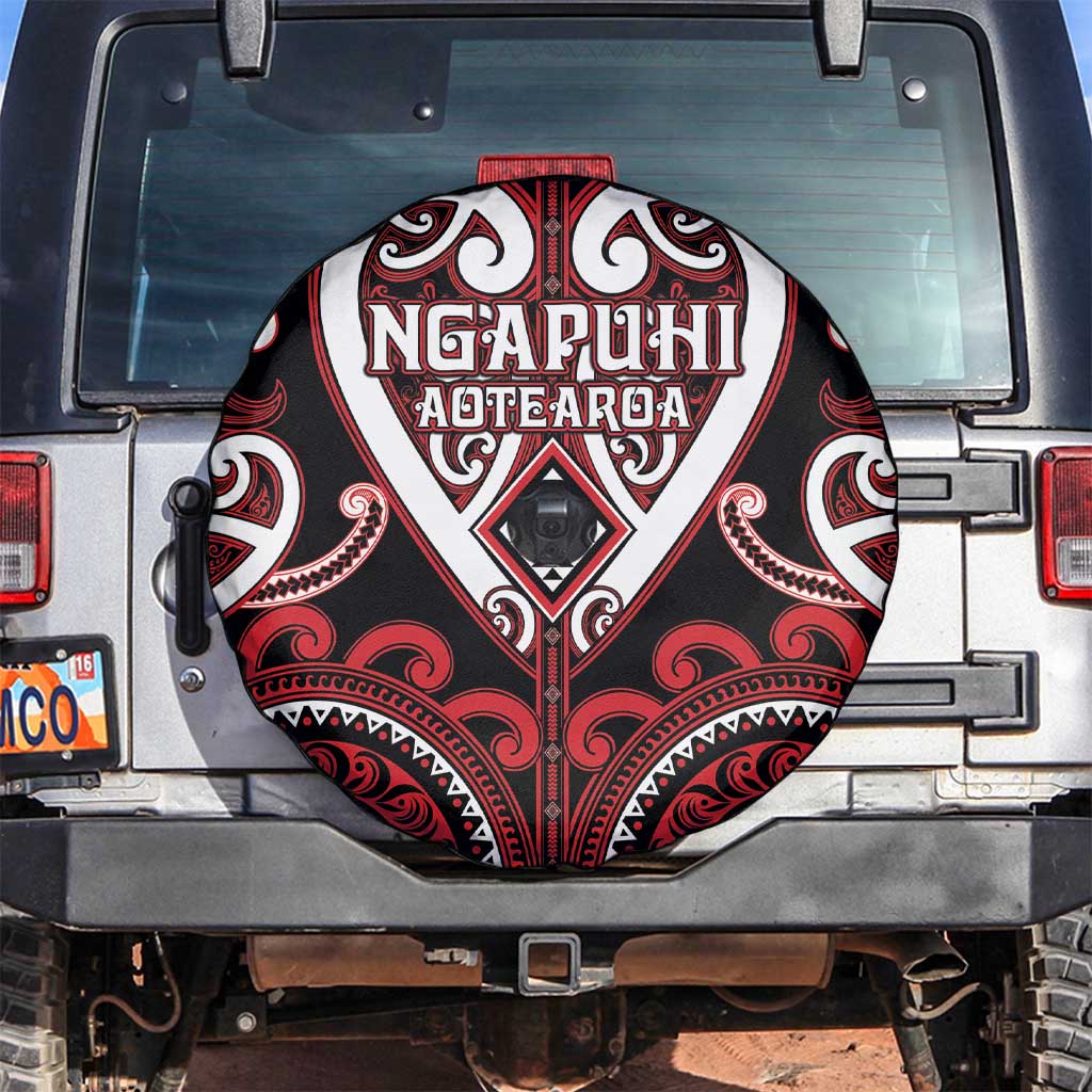 Aotearoa Ngapuhi Spare Tire Cover Maori Tribal Pattern