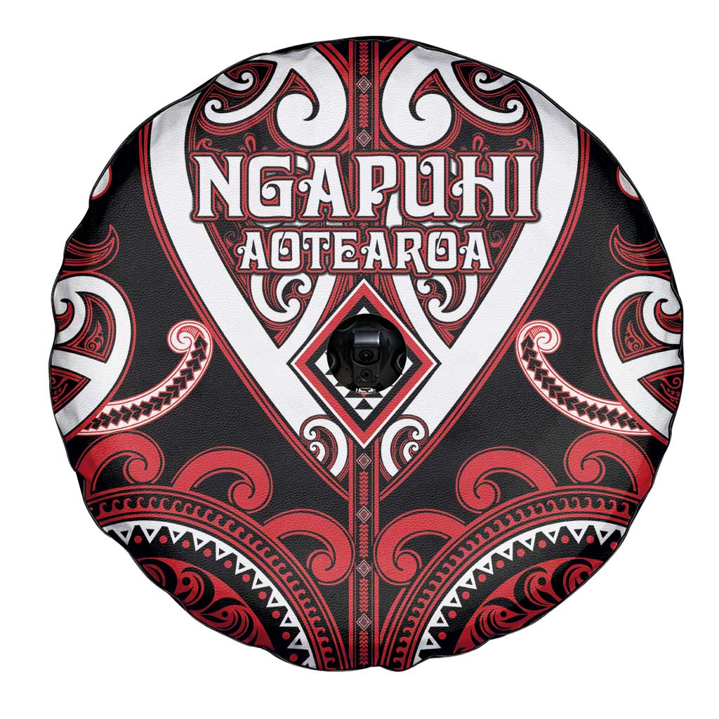 Aotearoa Ngapuhi Spare Tire Cover Maori Tribal Pattern