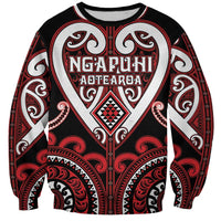 Custom Aotearoa Ngapuhi Sweatshirt Maori Tribal Pattern