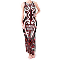 Custom Aotearoa Ngapuhi Tank Maxi Dress Maori Tribal Pattern