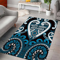 Aotearoa Ngati Porou Area Rug Maori Tribal Pattern