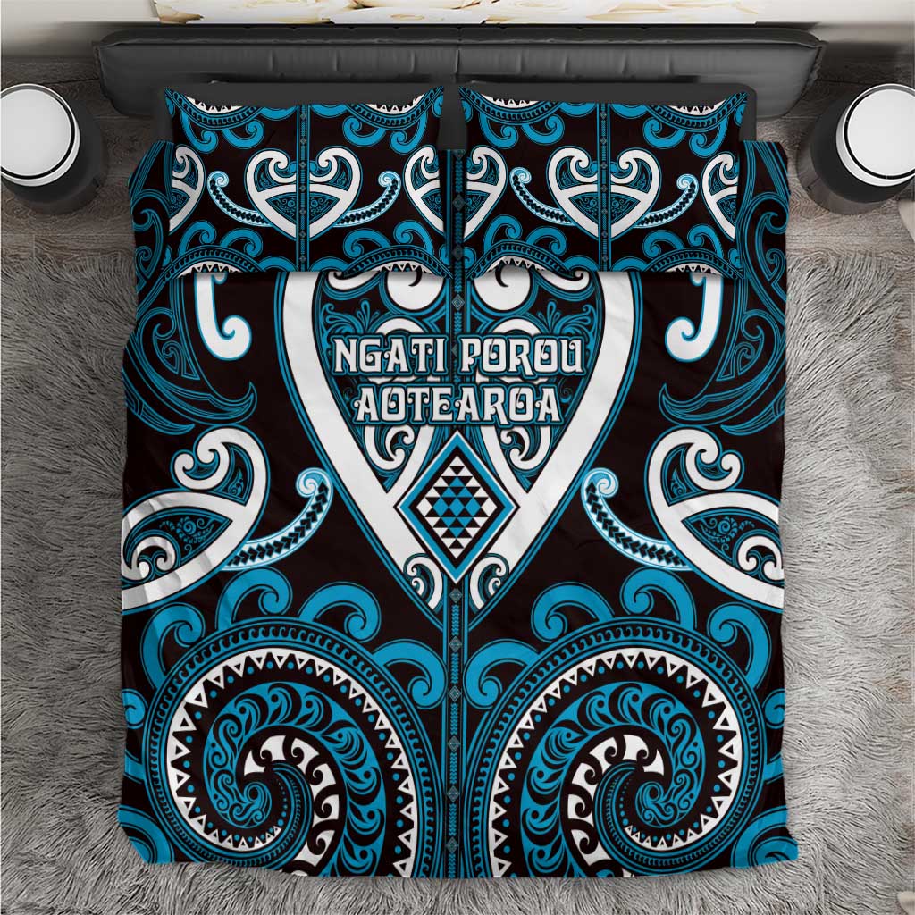 Aotearoa Ngati Porou Bedding Set Maori Tribal Pattern