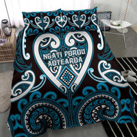 Aotearoa Ngati Porou Bedding Set Maori Tribal Pattern