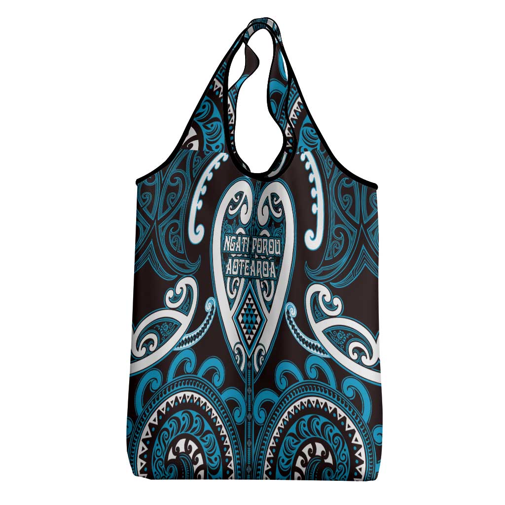 Aotearoa Ngati Porou Grocery Bag Maori Tribal Pattern