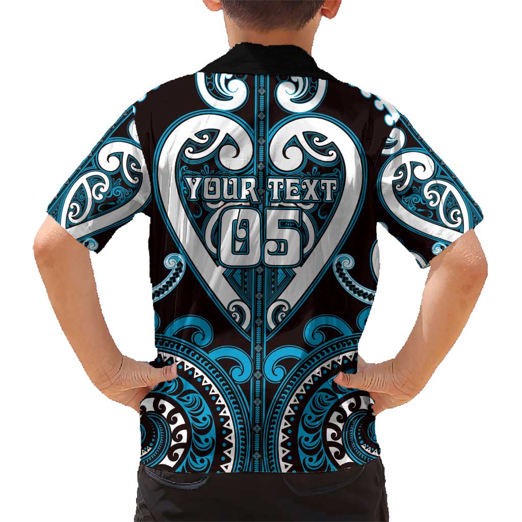 Custom Aotearoa Ngati Porou Kid Hawaiian Shirt Maori Tribal Pattern LT05 - Polynesian Pride