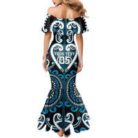 Custom Aotearoa Ngati Porou Mermaid Dress Maori Tribal Pattern