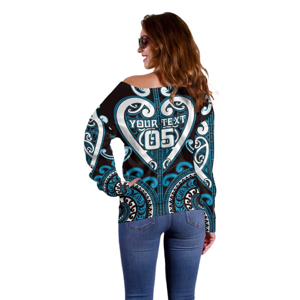 Custom Aotearoa Ngati Porou Off Shoulder Sweater Maori Tribal Pattern