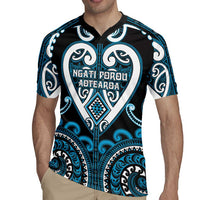 Custom Aotearoa Ngati Porou Rugby Jersey Maori Tribal Pattern
