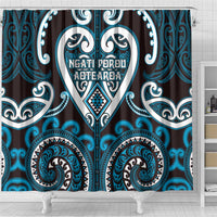 Aotearoa Ngati Porou Shower Curtain Maori Tribal Pattern