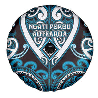 Aotearoa Ngati Porou Spare Tire Cover Maori Tribal Pattern