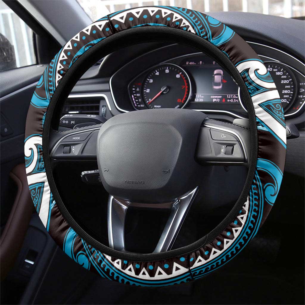 Aotearoa Ngati Porou Steering Wheel Cover Maori Tribal Pattern