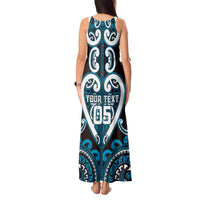 Custom Aotearoa Ngati Porou Tank Maxi Dress Maori Tribal Pattern