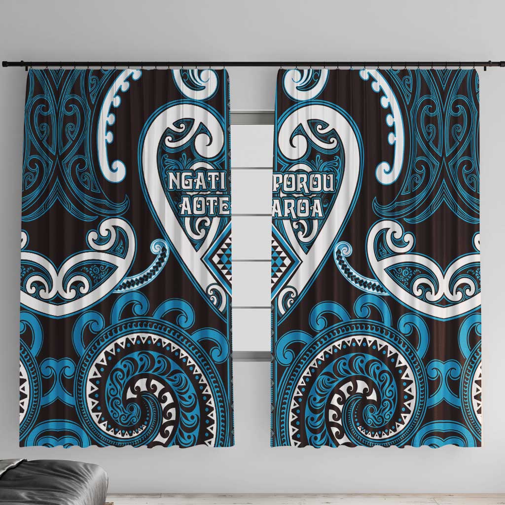 Aotearoa Ngati Porou Window Curtain Maori Tribal Pattern