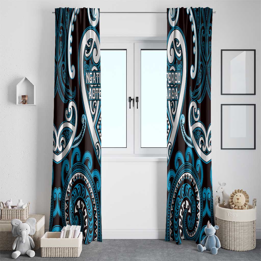 Aotearoa Ngati Porou Window Curtain Maori Tribal Pattern