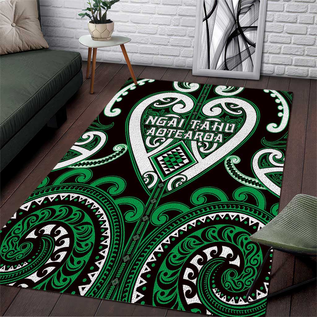 Aotearoa Ngai Tahu Area Rug Maori Tribal Pattern