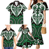 Custom Aotearoa Ngai Tahu Family Matching Mermaid Dress and Hawaiian Shirt Maori Tribal Pattern