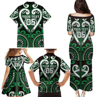 Custom Aotearoa Ngai Tahu Family Matching Puletasi and Hawaiian Shirt Maori Tribal Pattern