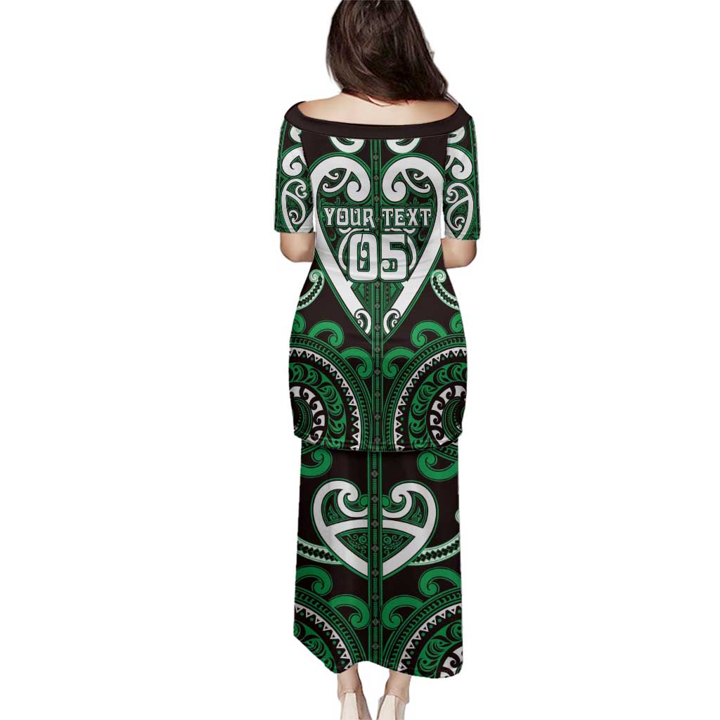 Custom Aotearoa Ngai Tahu Family Matching Puletasi and Hawaiian Shirt Maori Tribal Pattern