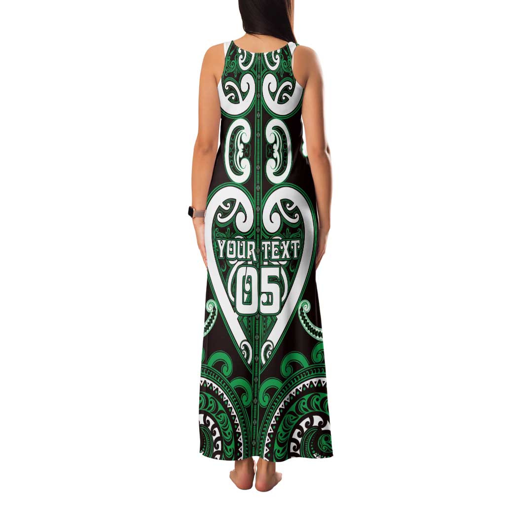 Custom Aotearoa Ngai Tahu Family Matching Tank Maxi Dress and Hawaiian Shirt Maori Tribal Pattern