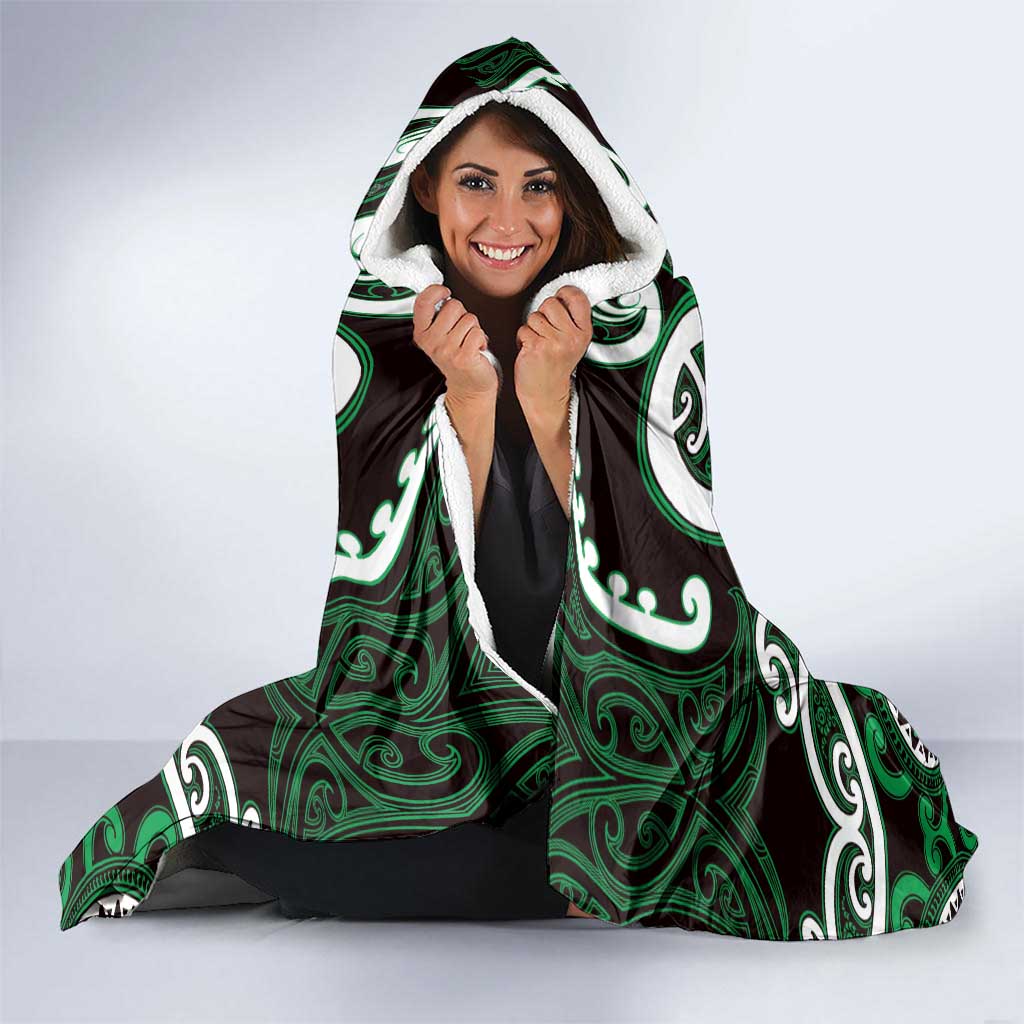 Aotearoa Ngai Tahu Hooded Blanket Maori Tribal Pattern
