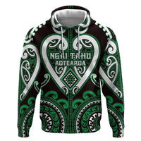 Custom Aotearoa Ngai Tahu Hoodie Maori Tribal Pattern