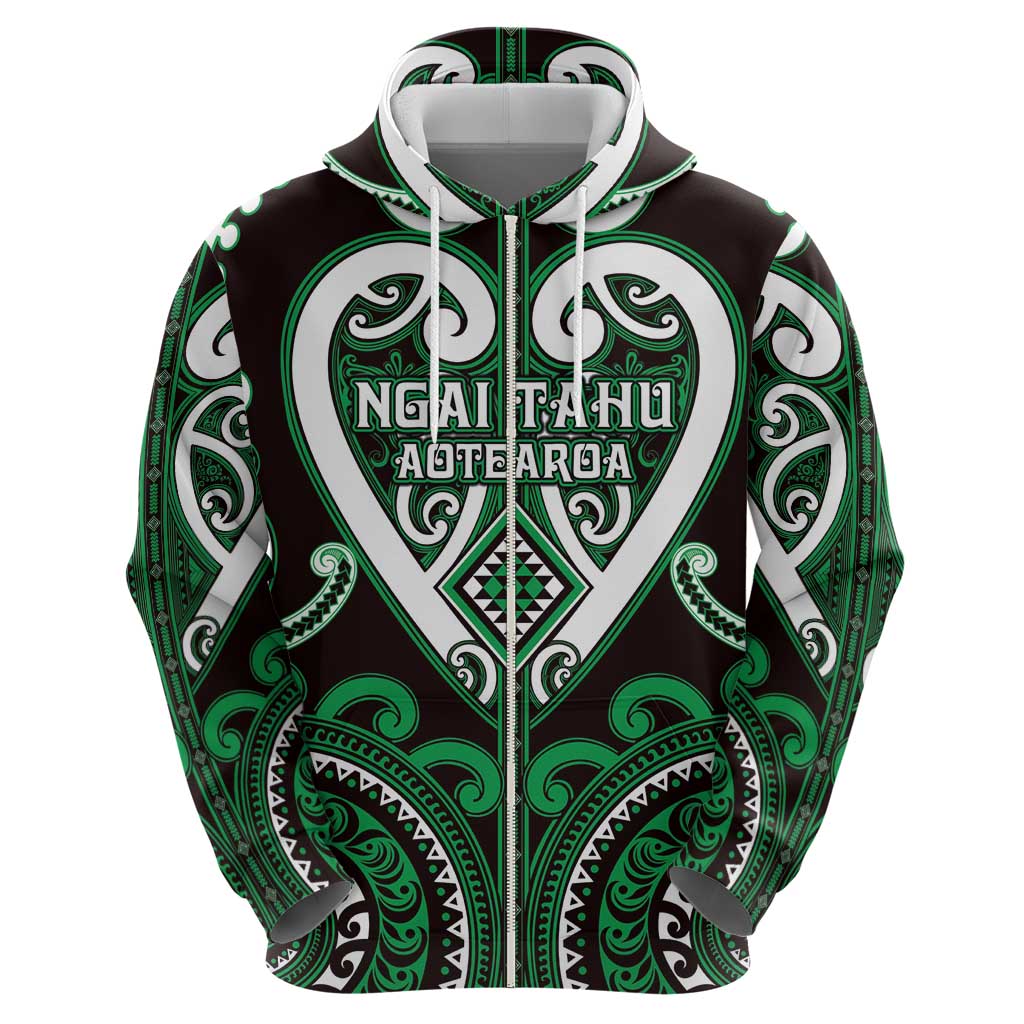Custom Aotearoa Ngai Tahu Hoodie Maori Tribal Pattern