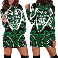 Custom Aotearoa Ngai Tahu Hoodie Dress Maori Tribal Pattern