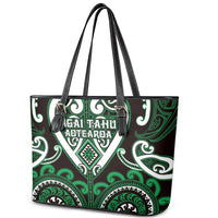 Aotearoa Ngai Tahu Leather Tote Bag Maori Tribal Pattern