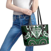 Aotearoa Ngai Tahu Leather Tote Bag Maori Tribal Pattern