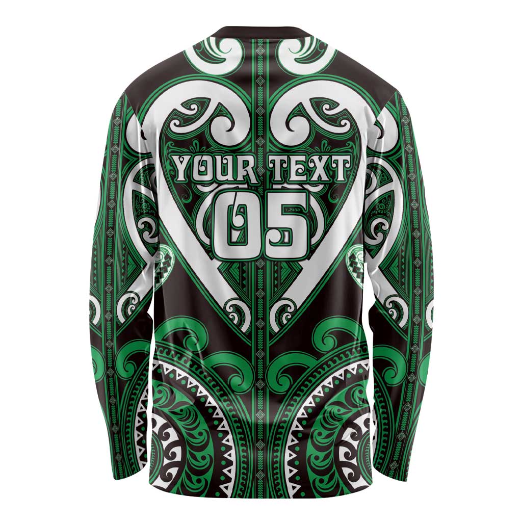 Custom Aotearoa Ngai Tahu Long Sleeve Shirt Maori Tribal Pattern